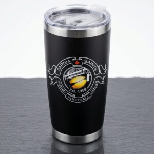 sarnia saints rfc insulated stainless steel tumbler – 20oz